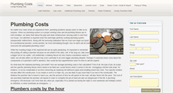 Desktop Screenshot of plumbing-costs.com