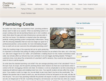 Tablet Screenshot of plumbing-costs.com